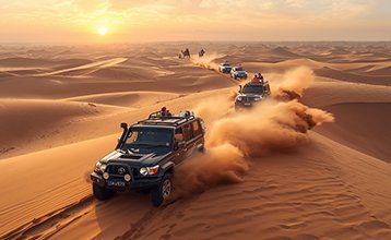 Desert safari dune bashing